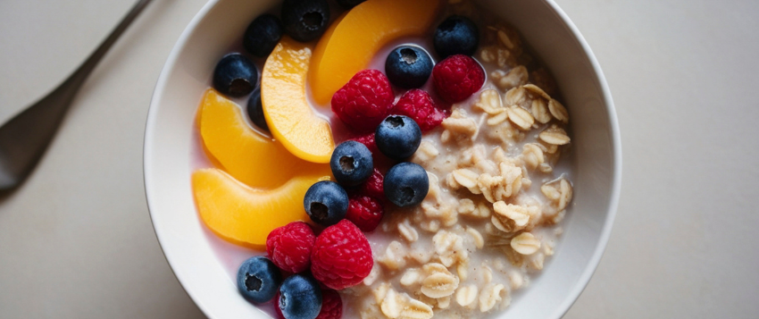warm bowl of oats in winter