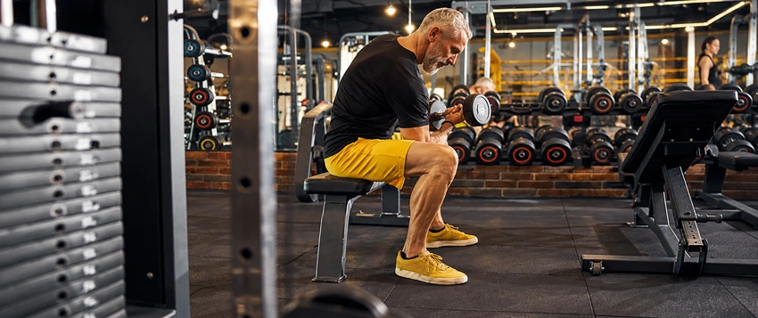Athlete experiencing a gym plateau during strength training